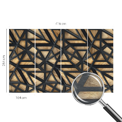 Fototapete nach Maß mit geometrischem Verbindungsdesign
