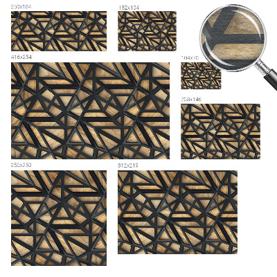 Fototapete nach Maß mit geometrischem Verbindungsdesign