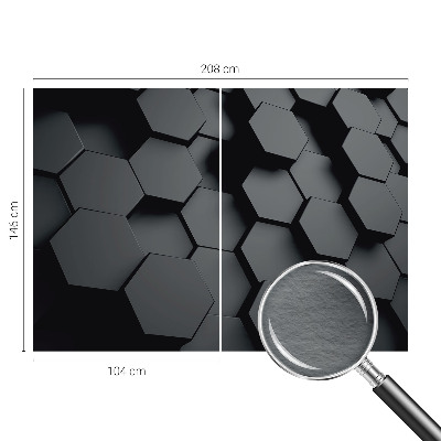 Dekorative Wand-Fototapete 3D-Sechsecke