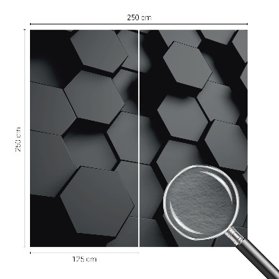 Dekorative Wand-Fototapete 3D-Sechsecke