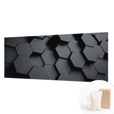 Dekorative Wand-Fototapete mit 3D-Sechsecken