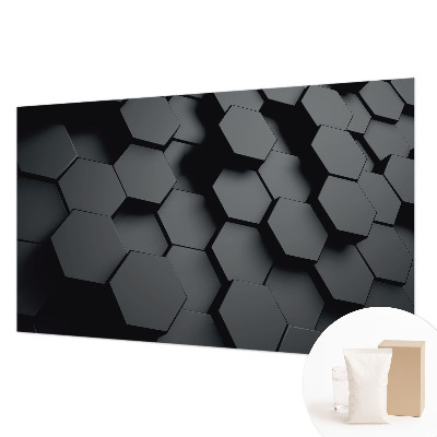 Dekorative Wand-Fototapete 3D-Sechsecke