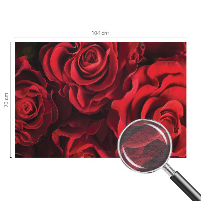 Fototapete fürs Wohnzimmer mit roten Rosen