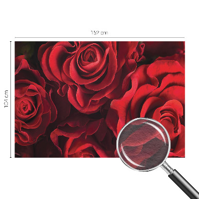 Fototapete fürs Wohnzimmer mit roten Rosen