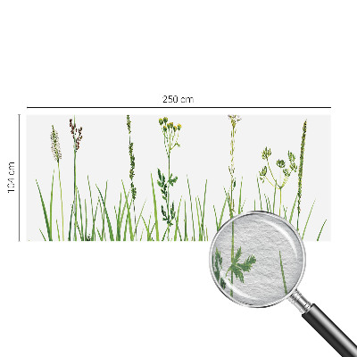 Motivtapete aus Vlies mit zartem Blumenmuster