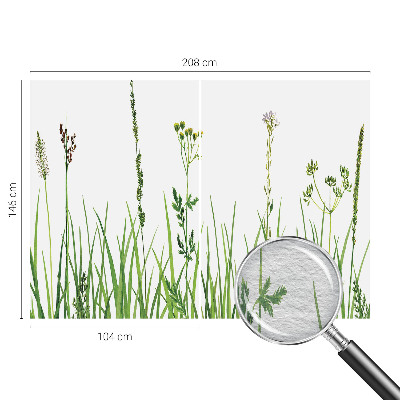 Motivtapete aus Vlies mit zartem Blumenmuster