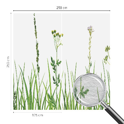 Motivtapete aus Vlies mit zartem Blumenmuster