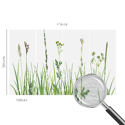 Motivtapete aus Vlies mit zartem Blumenmuster