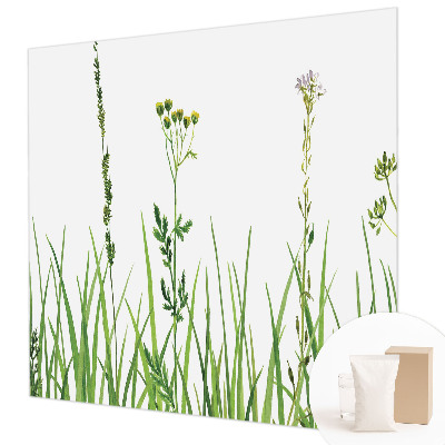 Motivtapete aus Vlies mit zartem Blumenmuster