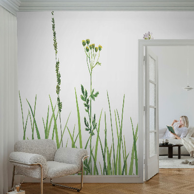 Motivtapete aus Vlies mit zartem Blumenmuster