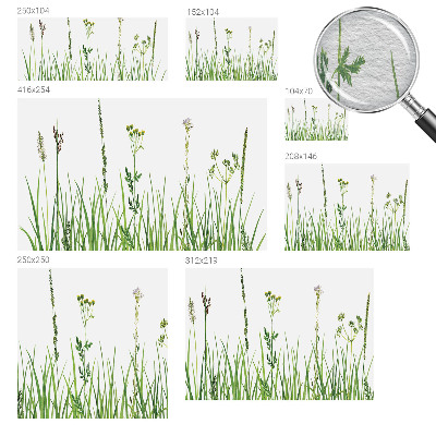 Motivtapete aus Vlies mit zartem Blumenmuster