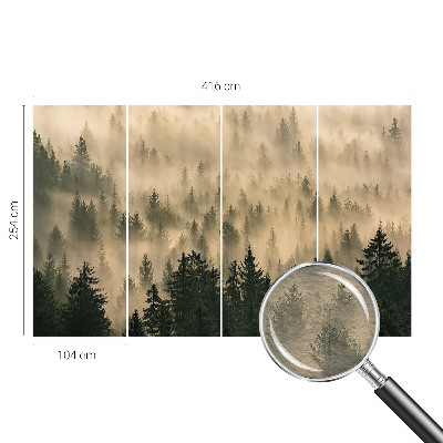 Vlies-Fototapete fürs Schlafzimmer mit Motiv ‚Waldnebel‘