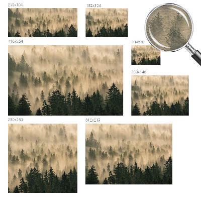 Vlies-Fototapete fürs Schlafzimmer mit Motiv ‚Waldnebel‘