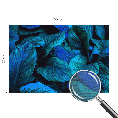 Fototapete aus Vlies Blaue Blätter