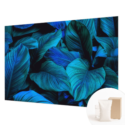 Fototapete aus Vlies Blaue Blätter