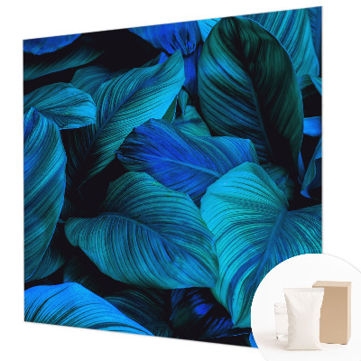 Fototapete aus Vlies Blaue Blätter