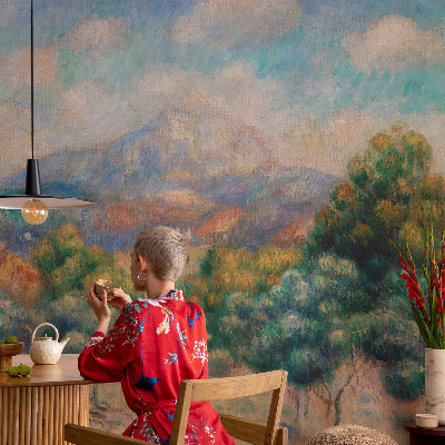 Vlies-Fototapete fürs Kinderzimmer mit einer Berglandschaft