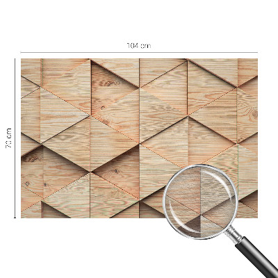 Bedruckte Vlies-Fototapete mit Motiv Holzmosaik