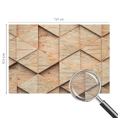 Bedruckte Vlies-Fototapete mit Motiv Holzmosaik