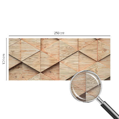 Bedruckte Vlies-Fototapete mit Motiv Holzmosaik