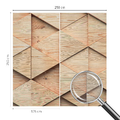 Bedruckte Vlies-Fototapete mit Motiv Holzmosaik