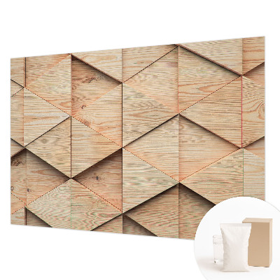 Bedruckte Vlies-Fototapete mit Motiv Holzmosaik