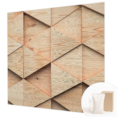 Bedruckte Vlies-Fototapete mit Motiv Holzmosaik