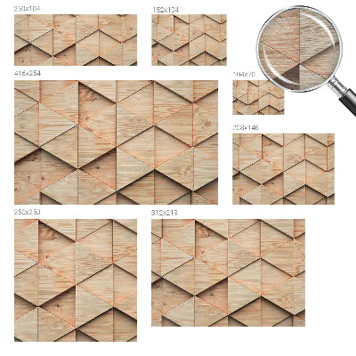 Bedruckte Vlies-Fototapete mit Motiv Holzmosaik