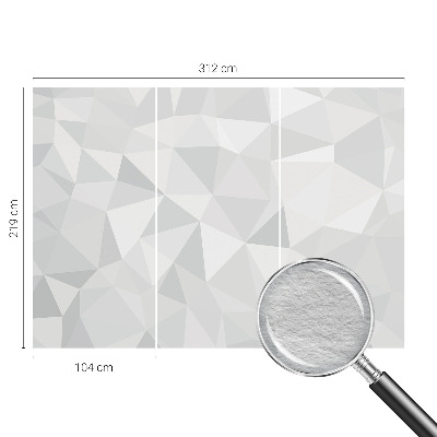 Vliestapete fürs Schlafzimmer Dreieckiges Mosaik