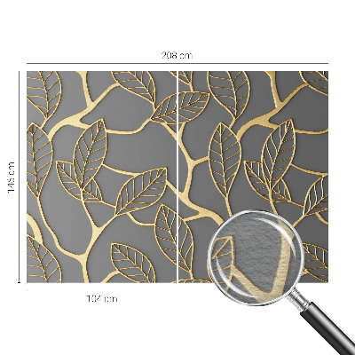 Fototapete nach Maß mit elegantem Blättermotiv