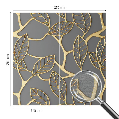 Fototapete nach Maß mit elegantem Blättermotiv