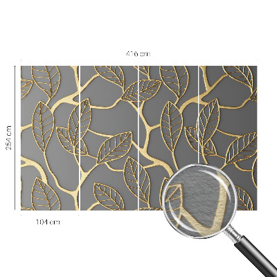 Fototapete nach Maß mit elegantem Blättermotiv