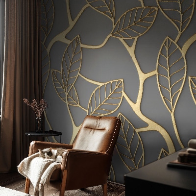 Fototapete nach Maß mit elegantem Blättermotiv