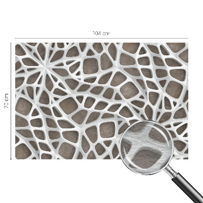 Vlies-Fototapete mit geometrischem Netzwerk-Motiv