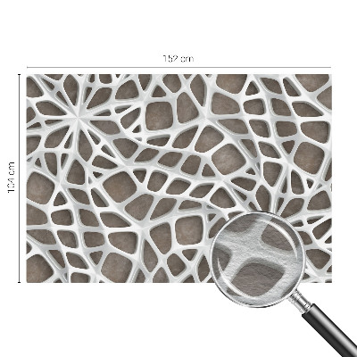 Vlies-Fototapete mit geometrischem Netzwerk-Motiv