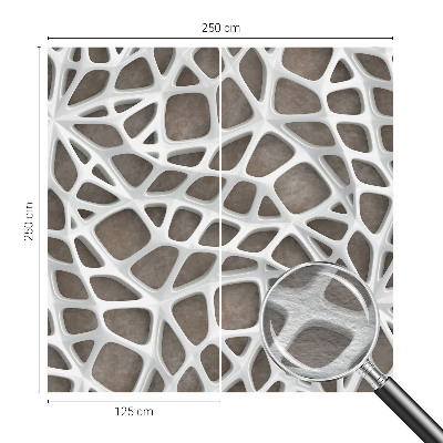 Vlies-Fototapete mit geometrischem Netzwerk-Motiv