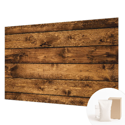 Fototapete fürs Wohnzimmer mit Motiv Holzbretter