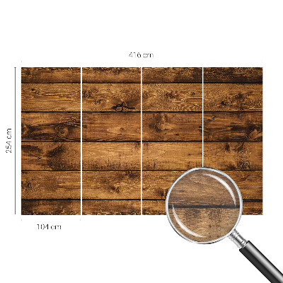 Fototapete fürs Wohnzimmer mit Motiv Holzbretter