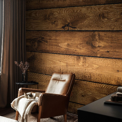 Fototapete fürs Wohnzimmer mit Motiv Holzbretter