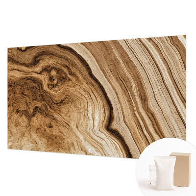 Fototapete fürs Schlafzimmer mit Holzmaserung