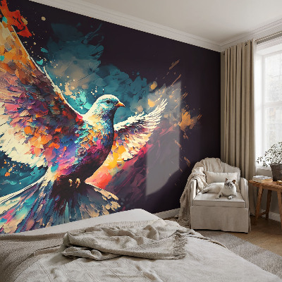 Fototapete aus Vlies Farbenfroher Vogel