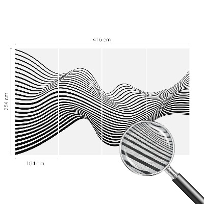 Wand-Fototapete mit dynamischer abstrakter Gestaltung
