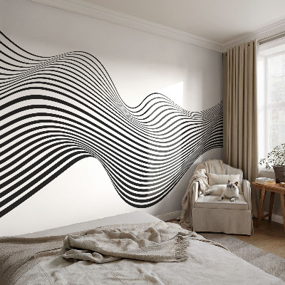 Wand-Fototapete mit dynamischer abstrakter Gestaltung