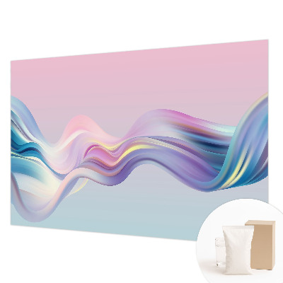 Vlies-Fototapete fürs Schlafzimmer mit bunten Wellen als Motiv