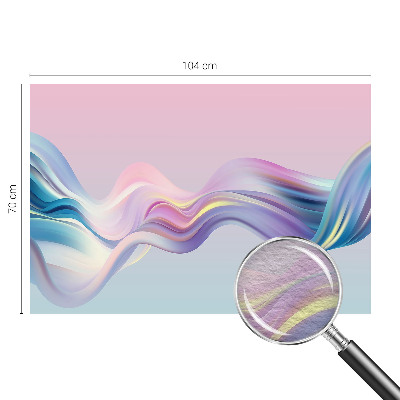 Vlies-Fototapete fürs Schlafzimmer Bunte Wellen