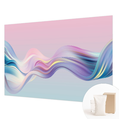 Vlies-Fototapete fürs Schlafzimmer mit bunten Wellen als Motiv