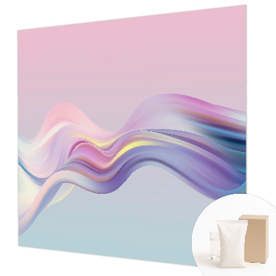 Vlies-Fototapete fürs Schlafzimmer mit bunten Wellen als Motiv