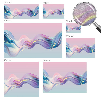 Vlies-Fototapete fürs Schlafzimmer Bunte Wellen