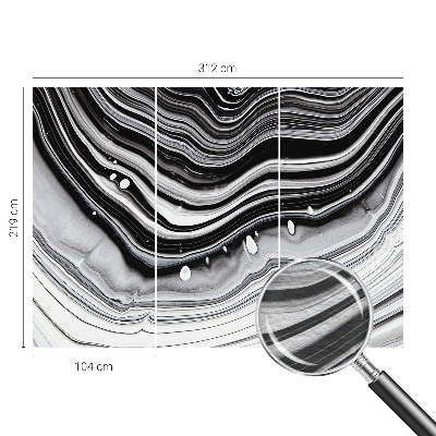 Bedruckte Vlies-Fototapete mit optischen Wellen als Motiv
