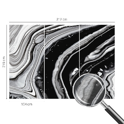 Motivtapete mit monochromatischen Wellen als Muster